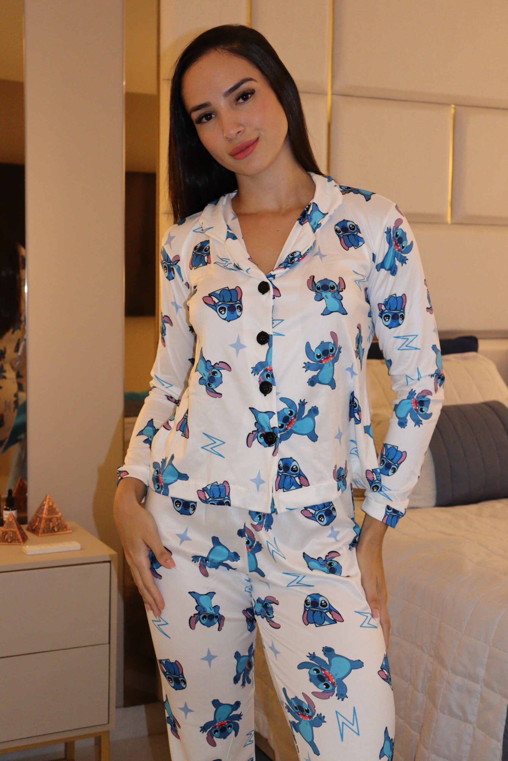IMG_5485 Pijama Longo - Stitch - Imagem 1